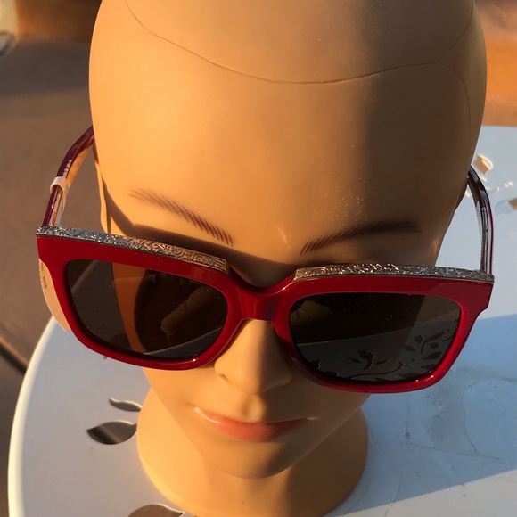 💯Authentic- ETRO Red Frame with Gold Embossed - Picture 11 of 12